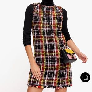 Kate Spade Art Plaid Tweed Dress - Size 2